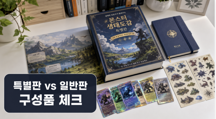  포켓몬 생태도감 특별판 일반판 차이와 구성품 체크