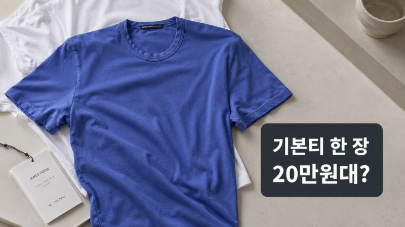 제임스펄스 반팔티 20만원대, 유니클로와 뭐가 다를까