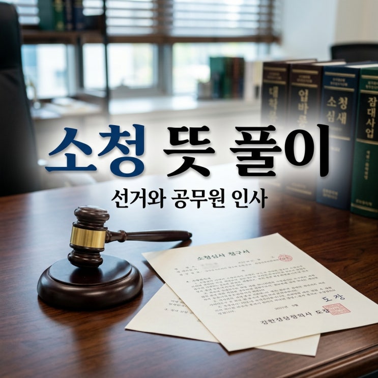 <b>소청 뜻</b> 완벽 정리: 선거부터 공무원 인사 구제까지 핵심 요약