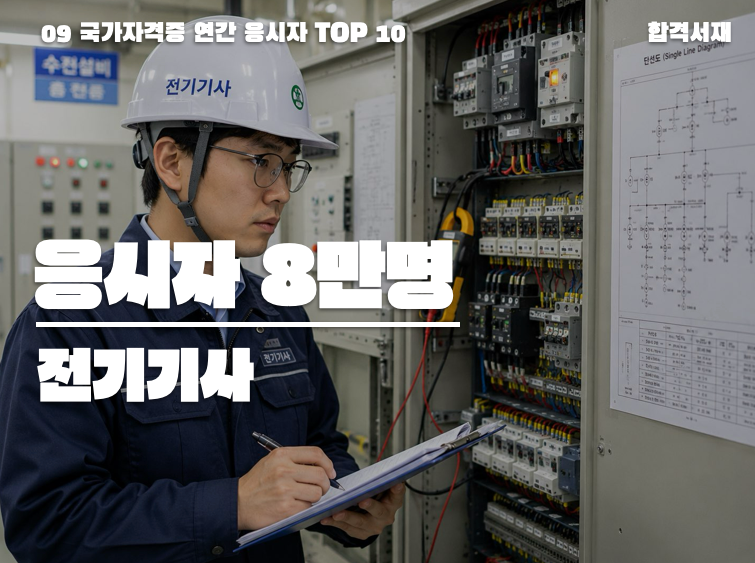 [연간 응시자 TOP10 자격증]전기기사 합격률 20%대의 벽, 그러나 평생 자격이 되는 이유
