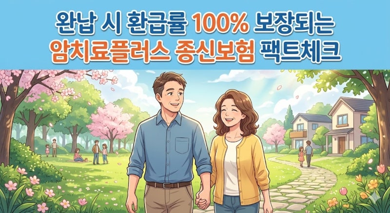완납 시 환급률 100% 보장되는 암치료플러스 종신보험 팩트체크