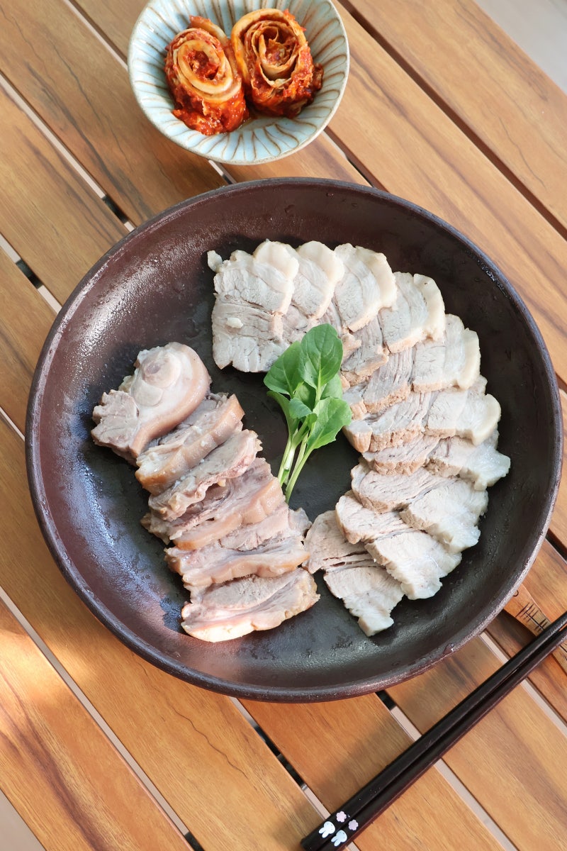 잡내없는 압력솥 돼지고기 삼겹살 사태 수육 삶는법 레시피