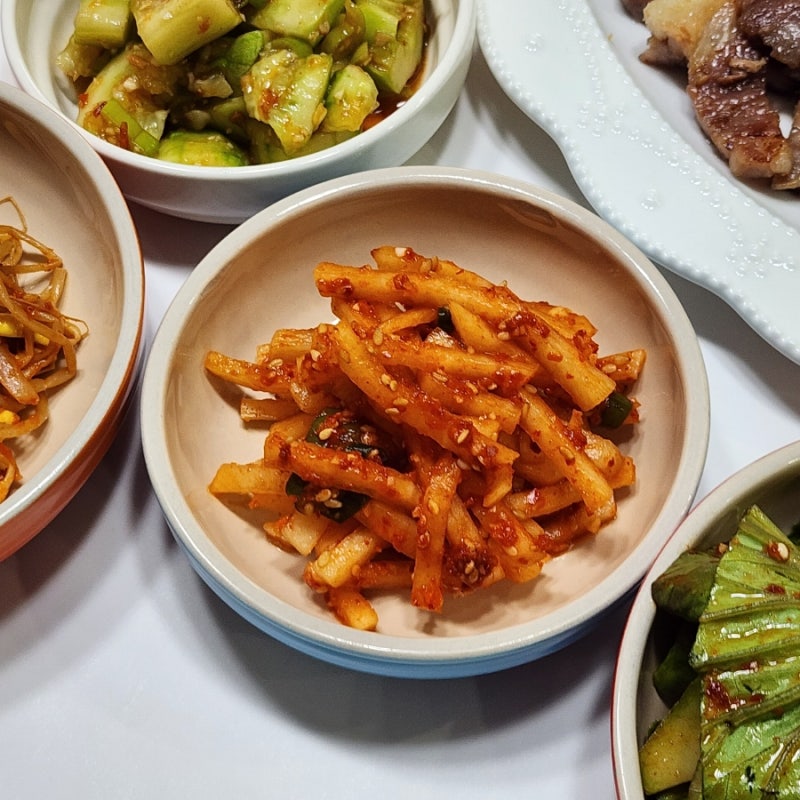 여름 무생채 만드는법 무우생채 만들기
