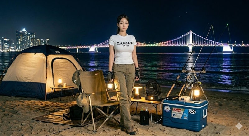 7월 통영 원투 낚시 방파제 포인트 3곳 원투대 원투릴 쿨러 장비 추천