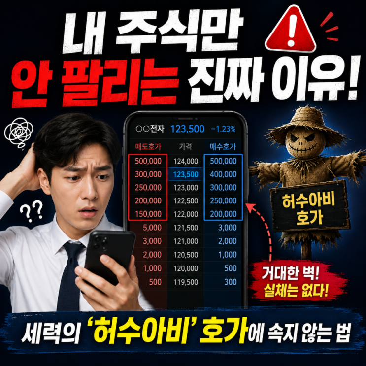  내 주식만 안 팔리는 진짜 이유! 세력의 '허수아비' 호가에 속지 않는 법