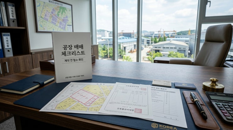  음성군 공장 매매 시 반드시 확인해야 할 체크리스트