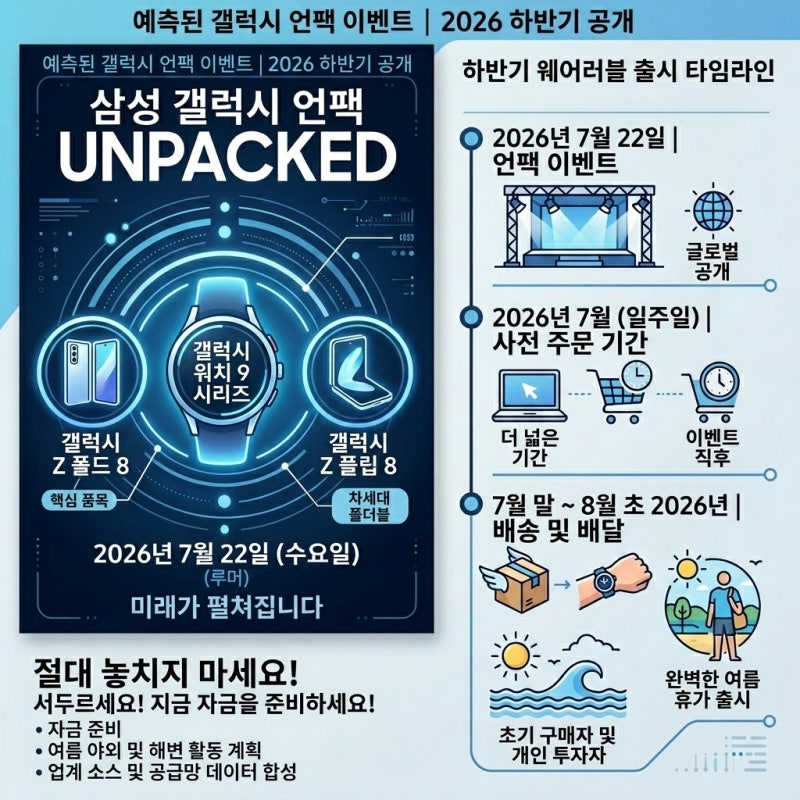 갤럭시워치9 출시일 디자인 혈당 측정 루머 총정리: 울트라 2 스펙 비교 존버 가이드