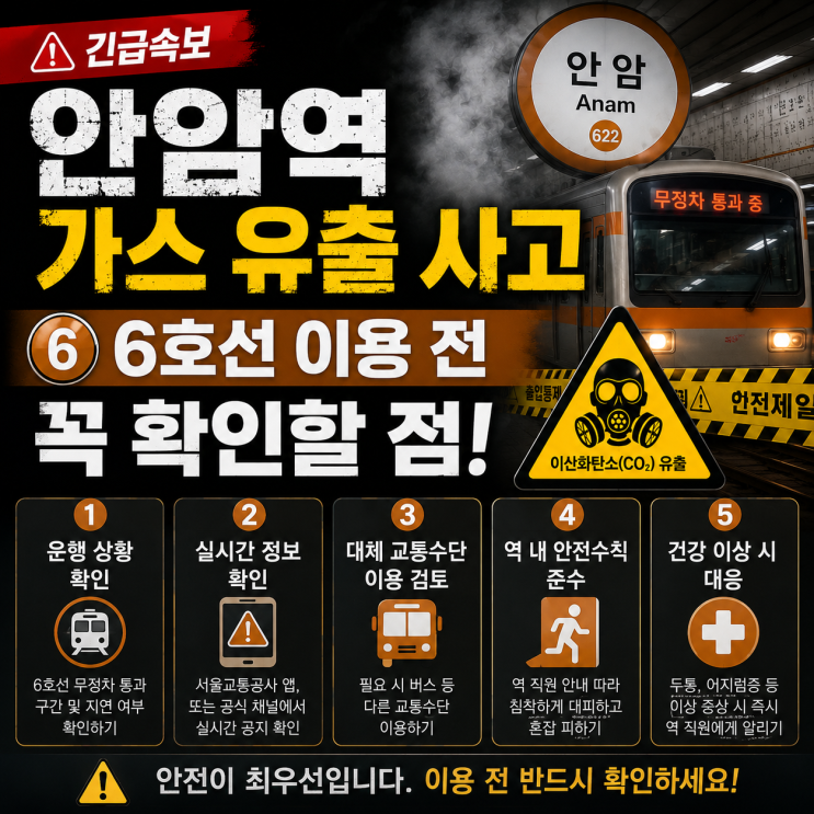<b>안암역</b> 무정차 통과 왜 했을까? <b>이산화탄소 유출</b> 사고 핵심