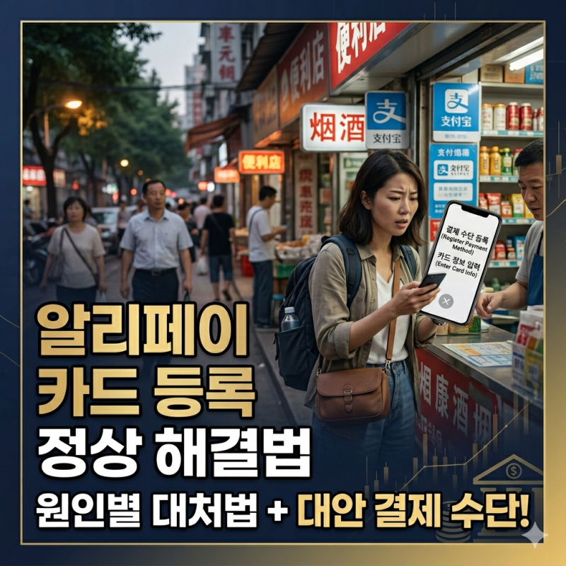 알리페이 카드 등록 오류 해결법 원인별 대처법 및 중국 여행 결제 대안 총정리