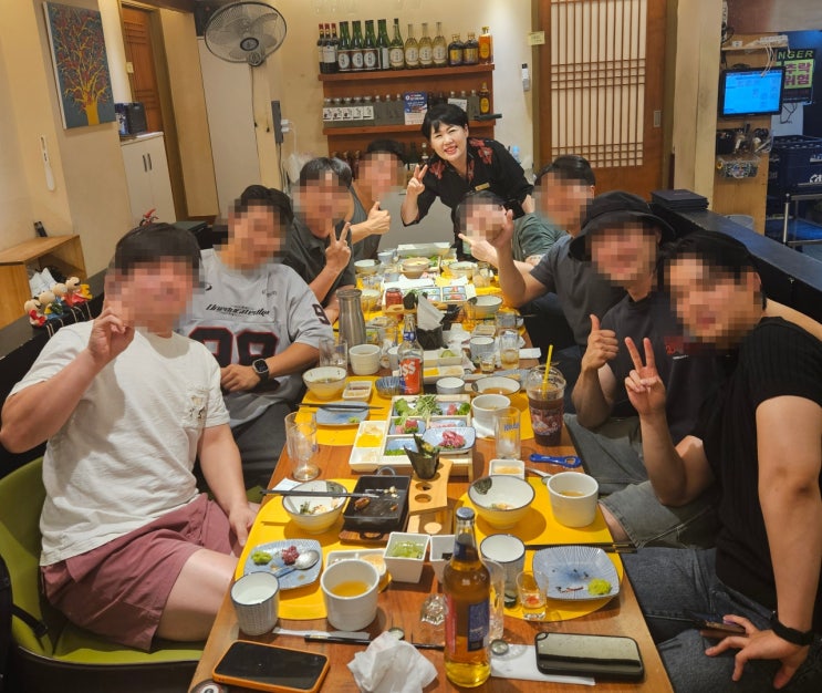  방이동 회식 장소, 몇 달을 준비해 8명이 함께 온 골드참치 방이점