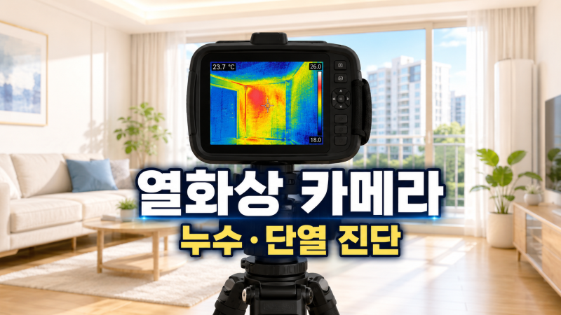 열화상 카메라란 무엇일까? 누수와 단열 진단의 핵심 장비