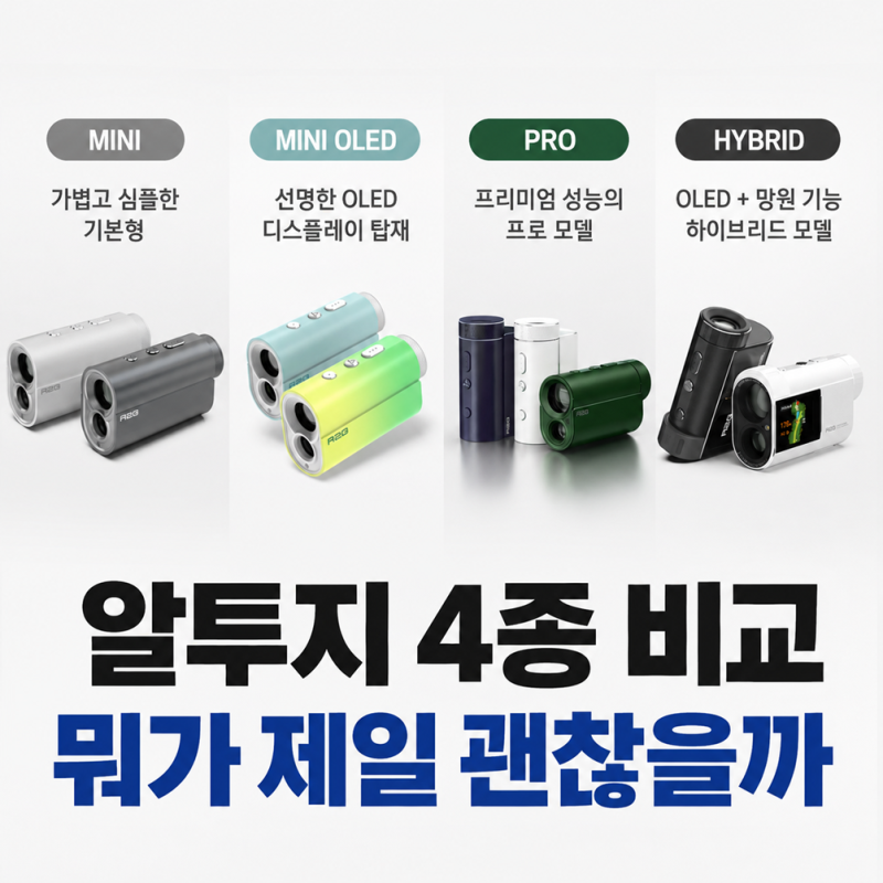 알투지 거리측정기 4종 비교, 미니·미니 OLED·프로·하이브리드 뭐가 다를까