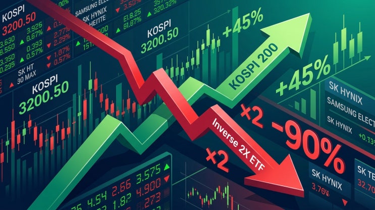  곱버스 ETF, 코스피 활황에 100원대 추락! 과거의 제가 투자했다면?