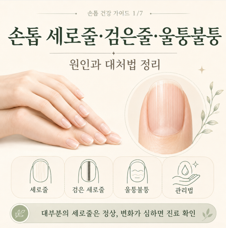 손톱 세로줄·울퉁불퉁 원인+ 검은 세로줄, 당뇨 신호일까?