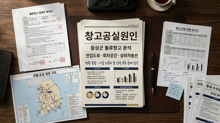  [음성군 산업용 부동산 이야기 ⑤] 음성군 물류창고가 오래 공실로 남는 진짜 이유