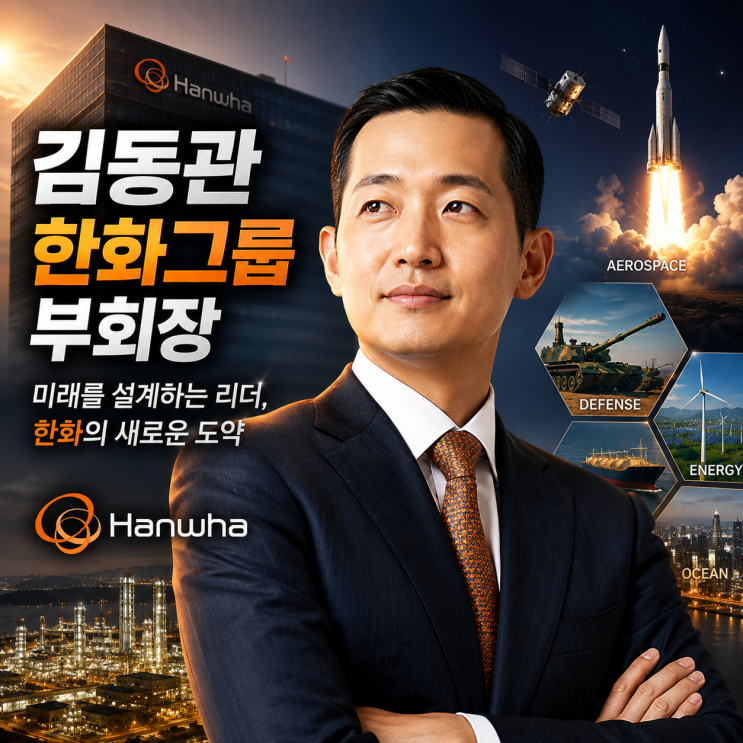 <b>김동관</b> 한화그룹 <b>부회장</b> 리더십 10분 만에 총정리! 우주... 