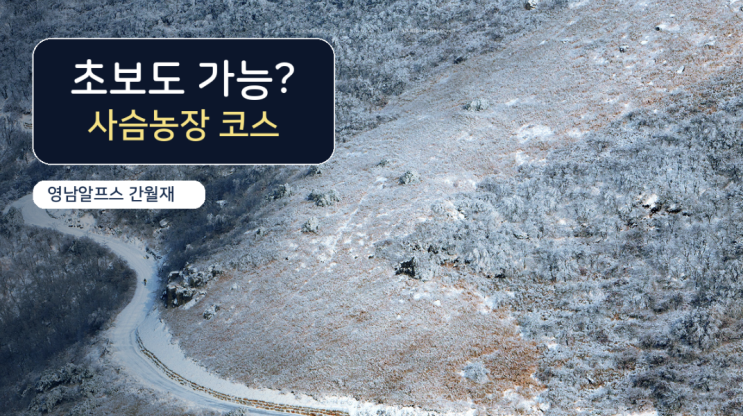  영남알프스 간월재 사슴농장 코스, 초보도 갈 수 있을까