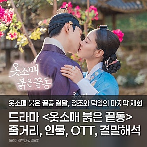 옷소매 붉은 끝동 결말 해석, 기본정보 줄거리·인물관계도·OTT·몇부작 총정리