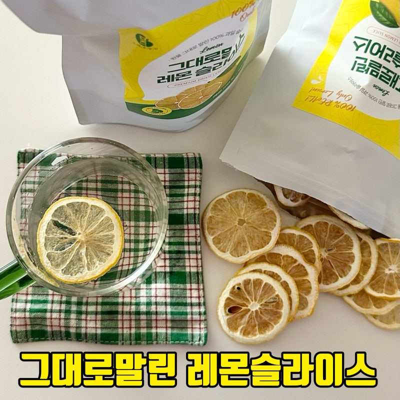 레몬수 만들기 편리한 레몬슬라이스 그대로말린 과일 칩으로 매일 루틴 완성