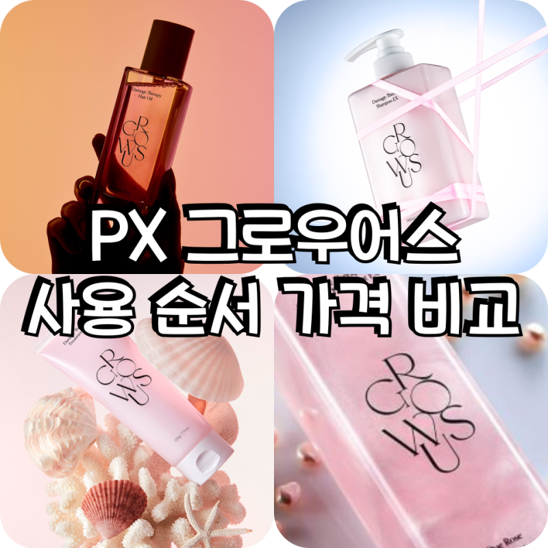 PX 추천 그로우 어스 데미지 테라피 5종 가격 비교 및 사용 순서 루틴 분석
