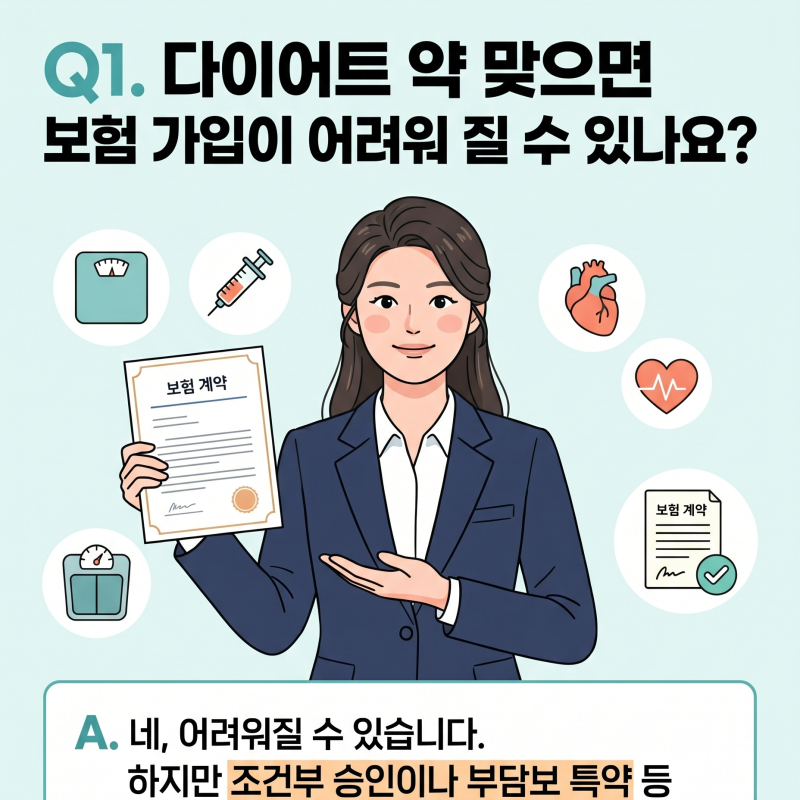 다이어트 약 맞기 전에 꼭 읽어야 할 보험 상식