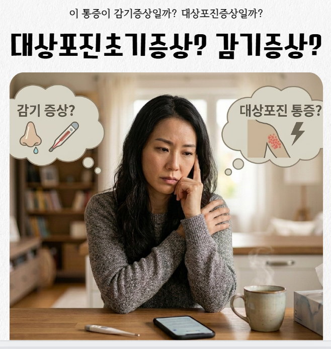 대상포진 초기증상 그냥 감기인 줄 알았다면? 통증 특징과 골든타임 완벽 정리
