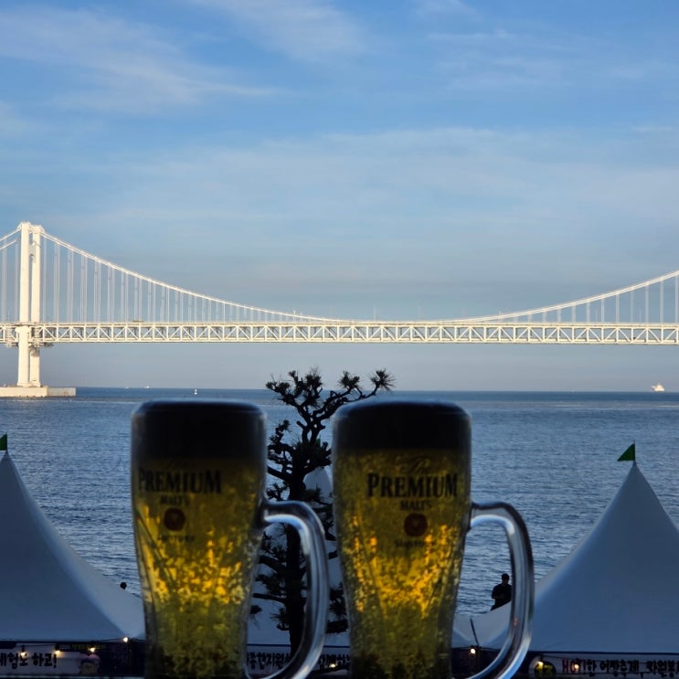  광안리해수욕장 술집 드론쇼를 볼수있는 취월