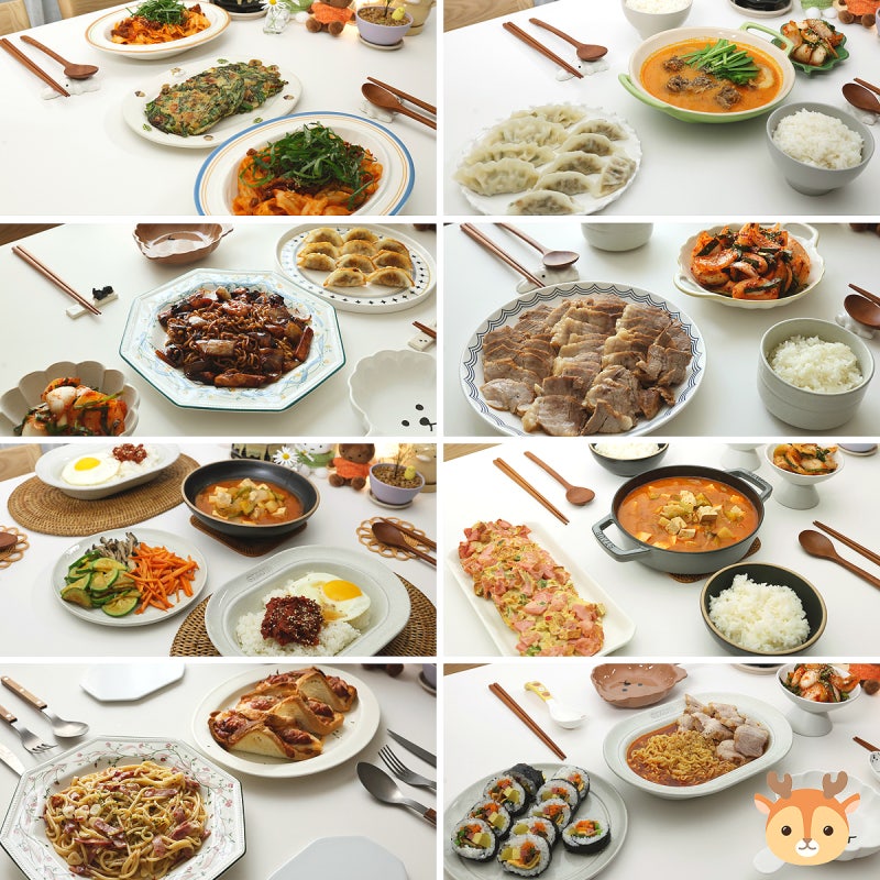 일주일 6만 원 대 외식 느낌의 집밥 저녁메뉴추천 가득 식단표 간단한요리 주간밥상