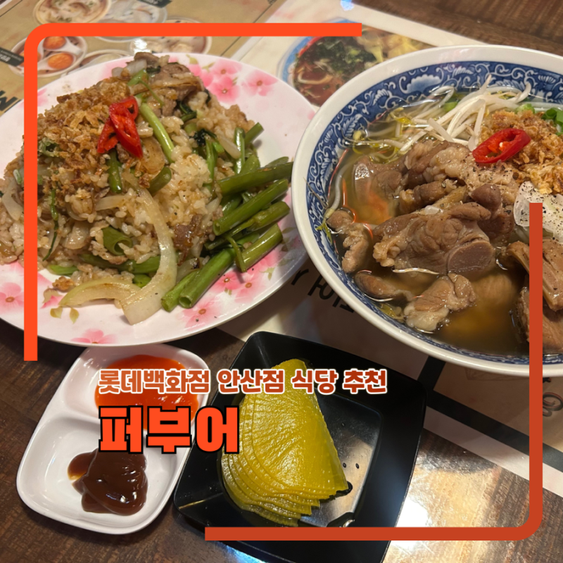 안산베트남음식점 퍼부어 롯데백화점 안산점 후기