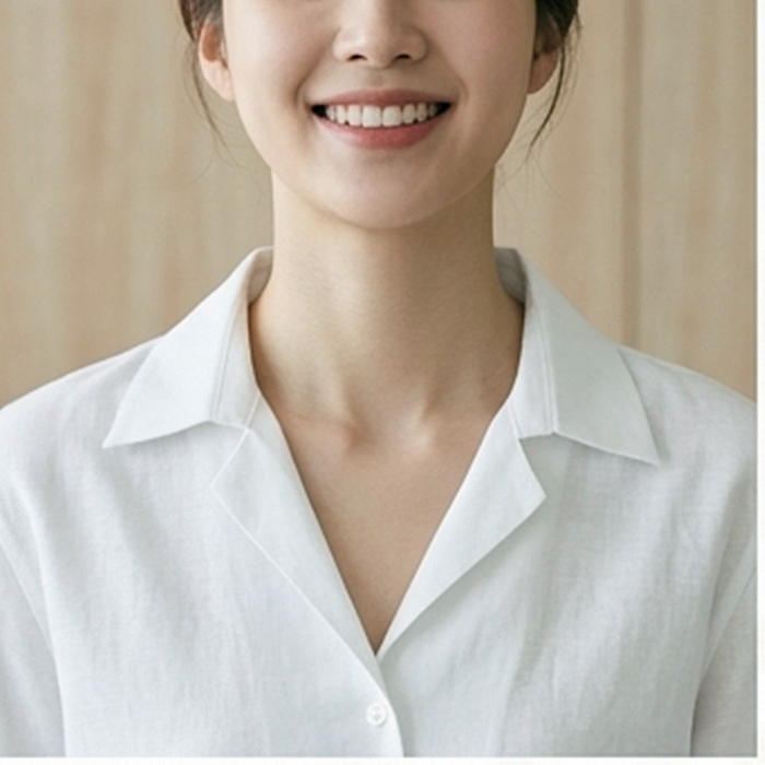 오픈카라 셔츠의 기적! 목 짧은 체형 코디로 목선 2배 길어 보이는 꿀팁