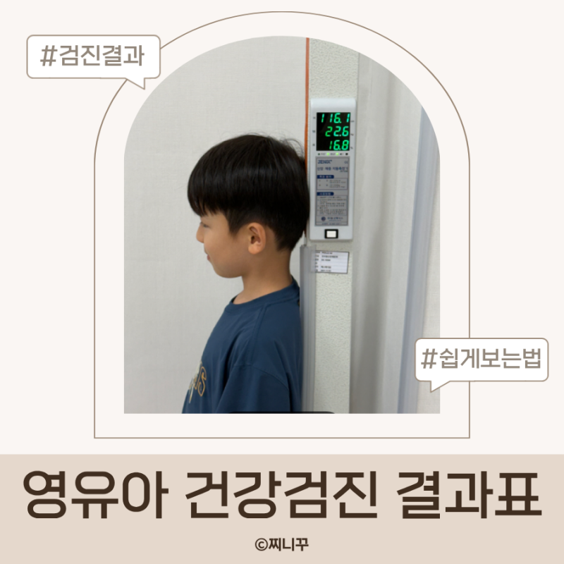 영유아 건강검진 결과표 보는법 총정리 키·몸무게 백분위수 쉽게 해석하기