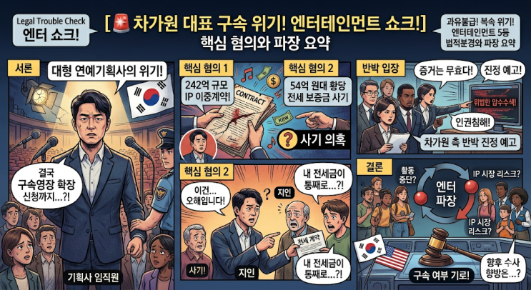 [엔터속보] 원헌드레드 <b>차가원</b> 대표 300억대 <b>사기 혐의</b>... 