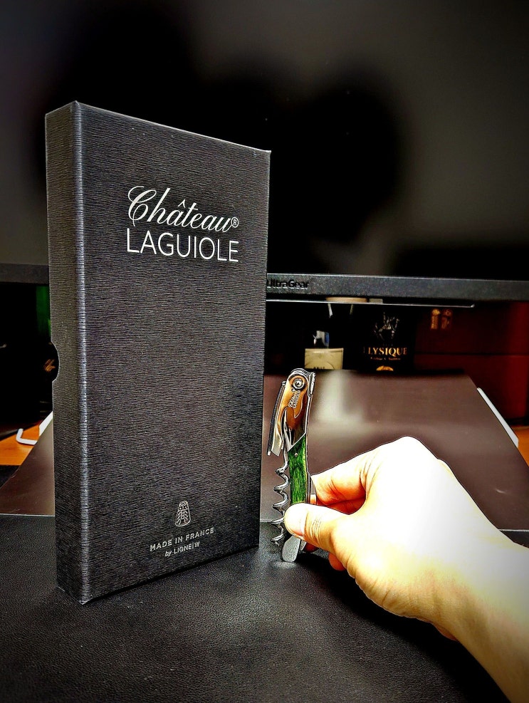  [와인오프너] 샤또 라기올 그랑 크뤼 스태미나 우드 그린 Chateau Laguiole Grand Cru Stamina Wood Green 고급 코르크 오프너 추천