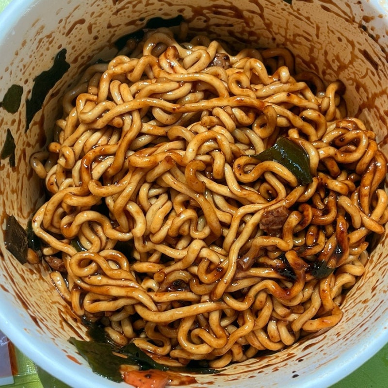농심 앵그리 짜파구리 찐후기 짜파게티 너구리 컵라면 계양구청 편의점 혼밥