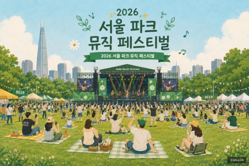 2026 서울 파크 뮤직 페스티벌 주차 어디? 음식물 카트 유모차 반입 총정리