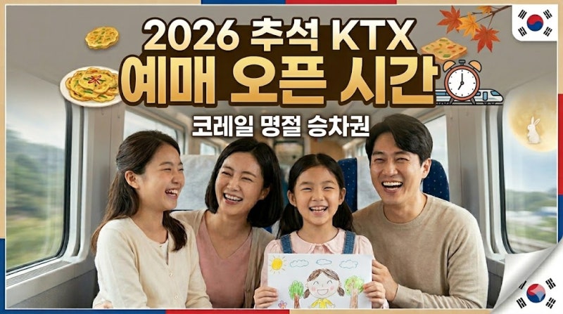 2026 추석 KTX 예매 오픈시간 코레일 명절 승차권