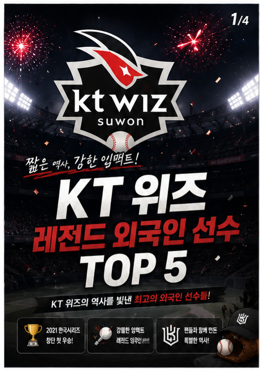 KT 위즈 레전드 외국인 용병 선수 TOP 5