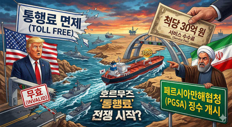 통행료 전쟁 시작? 트럼프 뒤통수 친 <b>이란</b>의 <b>호르무즈 수수료</b> 꼼수