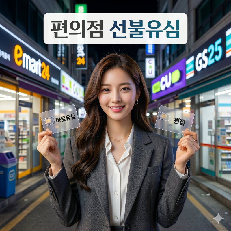 이마트24, CU, GS25 편의점별 NFC선불유심 재고조회 방법 및 요금제 종류
