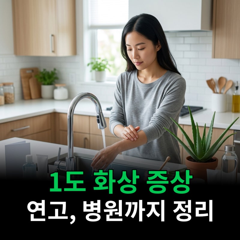 1도 화상 증상부터 연고 병원까지 한 번에 정리
