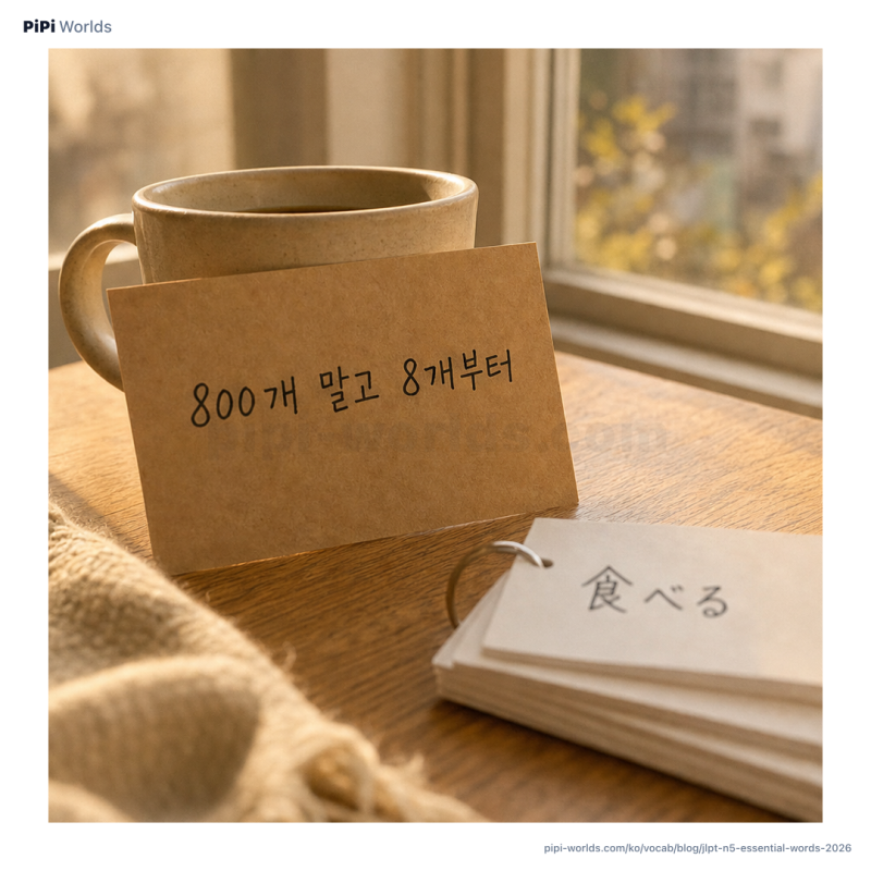 JLPT N5 단어 목록: 처음 외울 기초 단어 정리