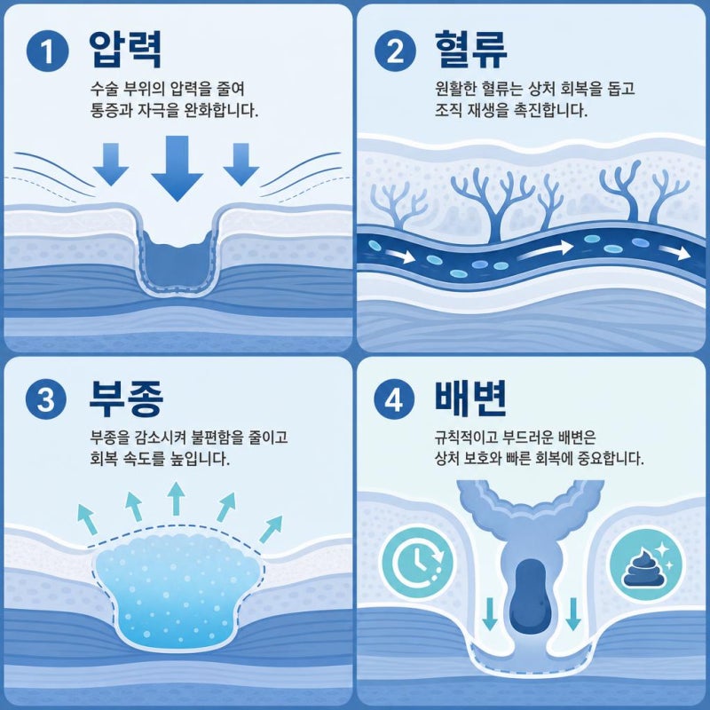 치질수술 후 운동이나 샤워는 언제부터 가능한가요?