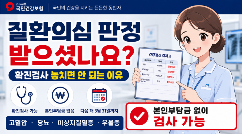 [국가건강검진] 확진검사/2차검진 대상자라면? 확진검사, 대상자 절차 및 비용 총정리