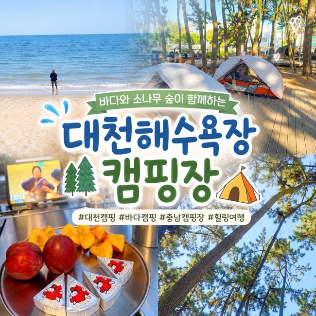 대천해수욕장 제1야영장 | 퇴근박으로 다녀온 32번 데크 솔직 후기 (ft. 샤워실,주차,바다산책)
