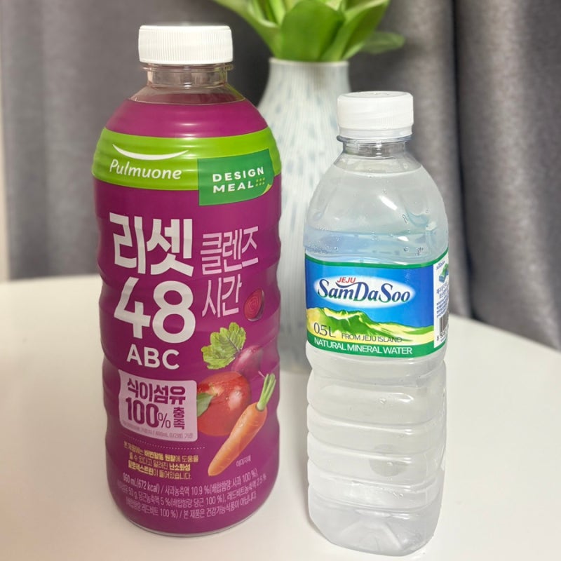 풀무원 클렌즈주스 다이어트 내돈내산 후기 (몸무게 변화, 할리우드 48시간 비교)