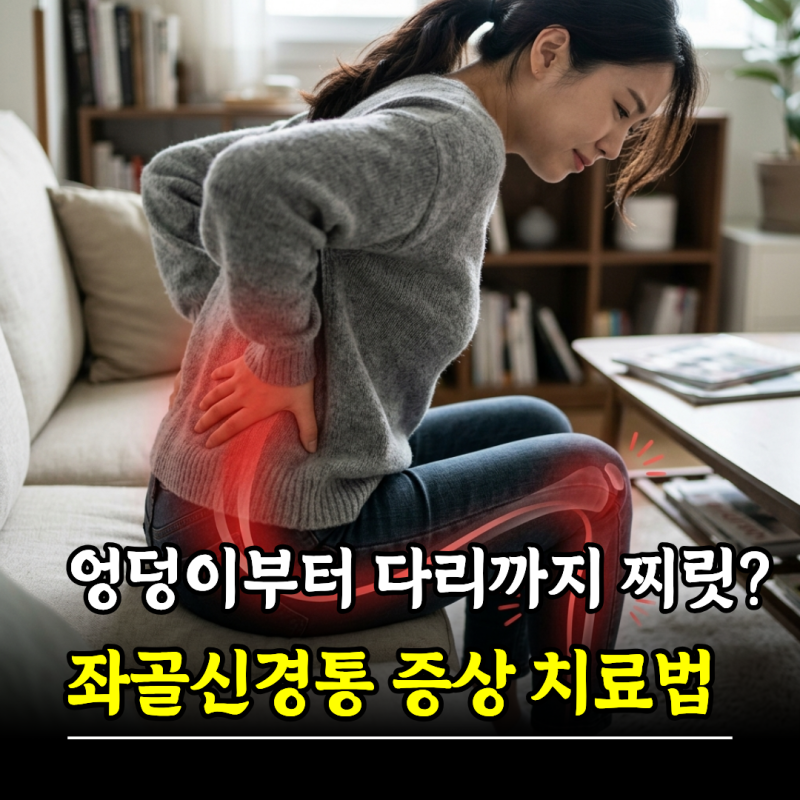 엉덩이부터 다리까지 찌릿? 좌골신경통 증상 치료
