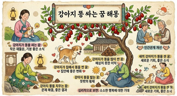 강아지 똥 싸는 꿈