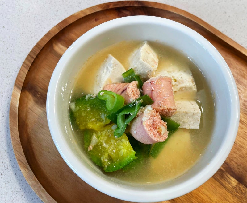 명란두부찌개 끓이는 법, 애호박 넣어 더 시원한 아침국