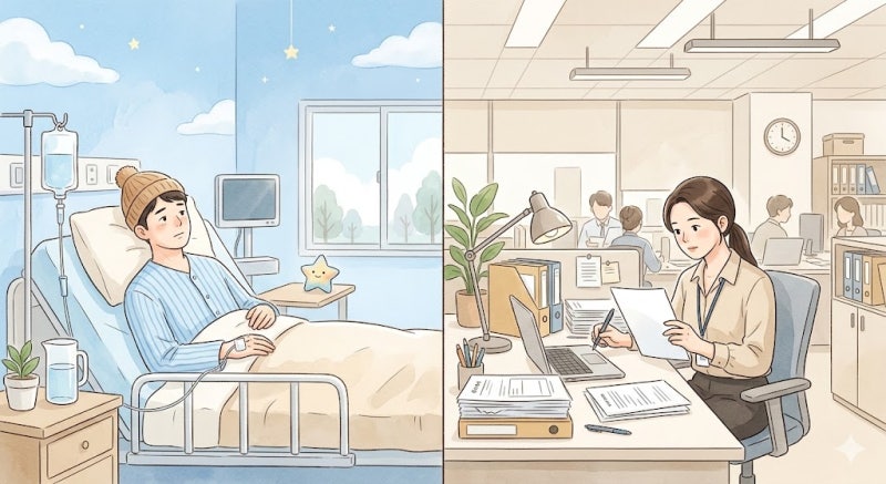 공무원이랑 회사원, 병가 쓰면 월급 얼마나 다를까요? 직접 비교해봤어요