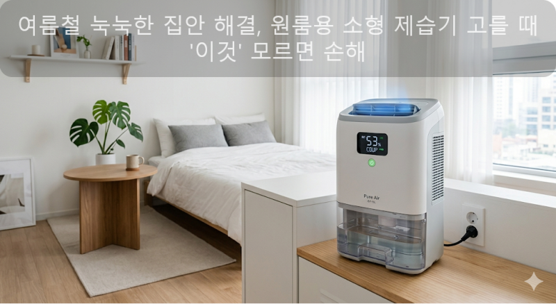 여름철 눅눅한 집안 해결, 원룸용 소형 제습기 고를 때 '이것' 모르면 손해